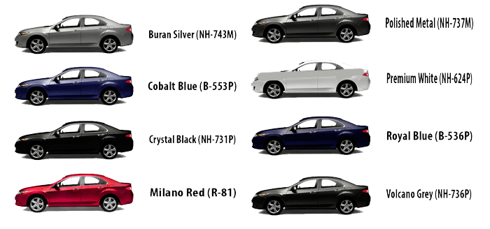 Номер краски кузова Honda Accod 7