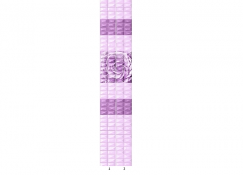 Панель ПВХ Unique Садали фиолетовый (рисунок)