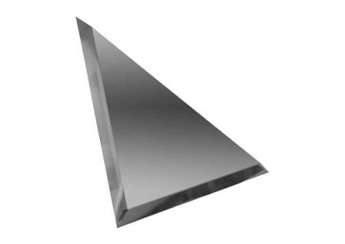 Плитка зеркальная треугольная графитовая