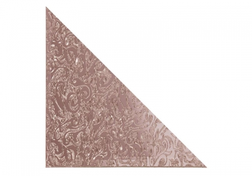 Плитка зеркальная треугольная бронзовая Алладин