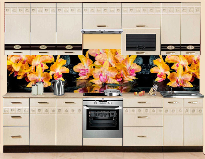 Фартук МДФ Цветник 2