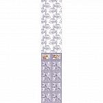 Панель ПВХ с фризом Жардин фиолет