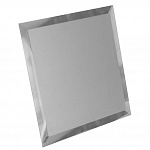 Плитка зеркальная для потолка серебряная