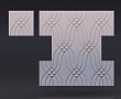 Панель 3D гипсовая Плетение