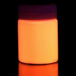 Светящаяся краска по ткани оранжевая / оранжевая