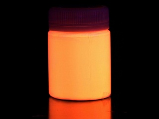 Светящаяся краска по ткани оранжевая / оранжевая