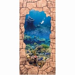 Панель МДФ Грот с рисунком Кораллы