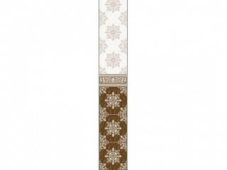 Панель ПВХ с фризом Корона-102 коричневая