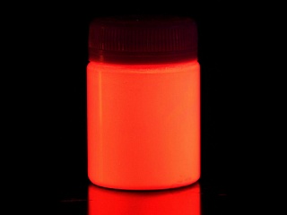Краска люминесцентная для наружных работ красная / красно-оранжевая