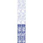 Панель ПВХ с фризом Барон синий