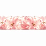 Фартук МДФ Розовые цветы 1