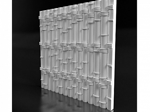 Панель 3D гипсовая Bamboo