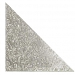 Плитка зеркальная треугольная серебряная Алладин