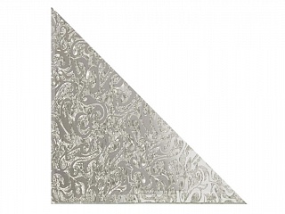 Плитка зеркальная треугольная серебряная Алладин