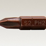 Насадки-биты S2 non-slip - 20 шт. (PH2 x 25 мм)