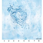 Потолочная панель ПВХ Панда Вода (рисунок)